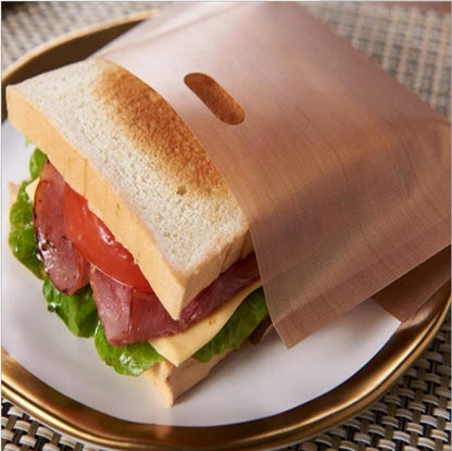 Teflon high temperature toast bag ptfe fiberglass toast bag toasted sandwich bag toaster bag