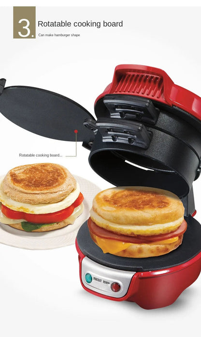 110V Hamburger Maker Sandwich Machine Fried Egg Toaster