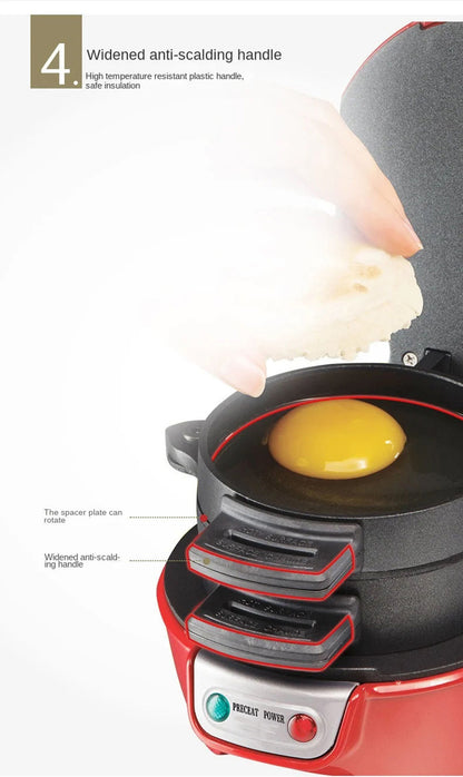 110V Hamburger Maker Sandwich Machine Fried Egg Toaster