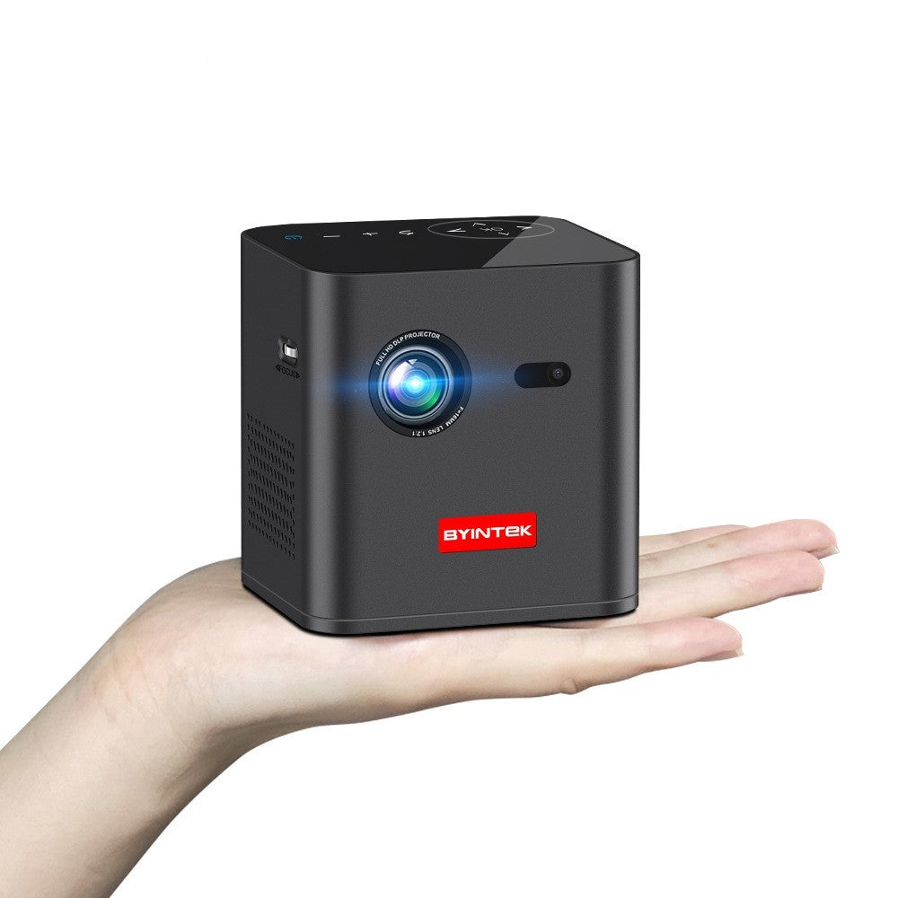 4K Rechargeable Miniature Mini Portable DLP Projector, Outdoors Backyard Camping