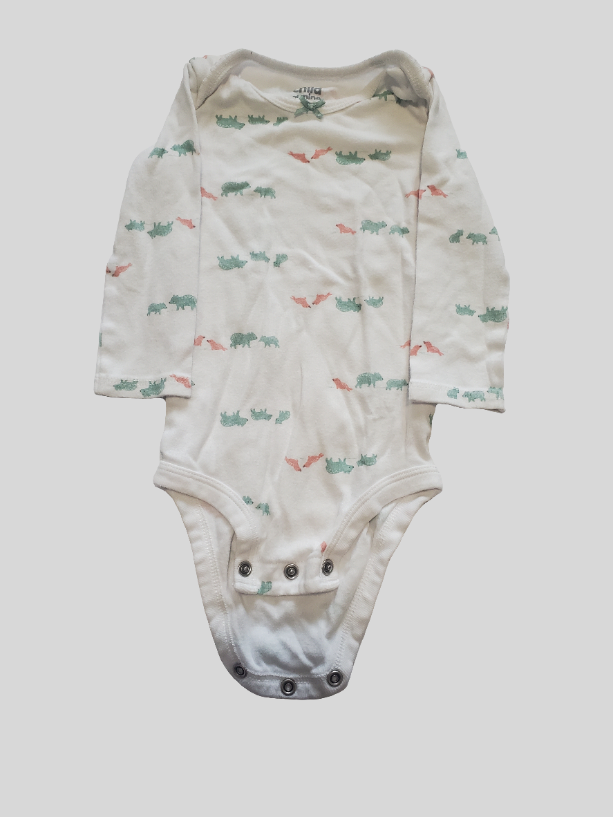 Carter's Bear and Seal Long Sleeve Onesie