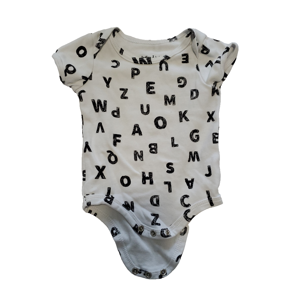 Indigo Baby Letters Onesie