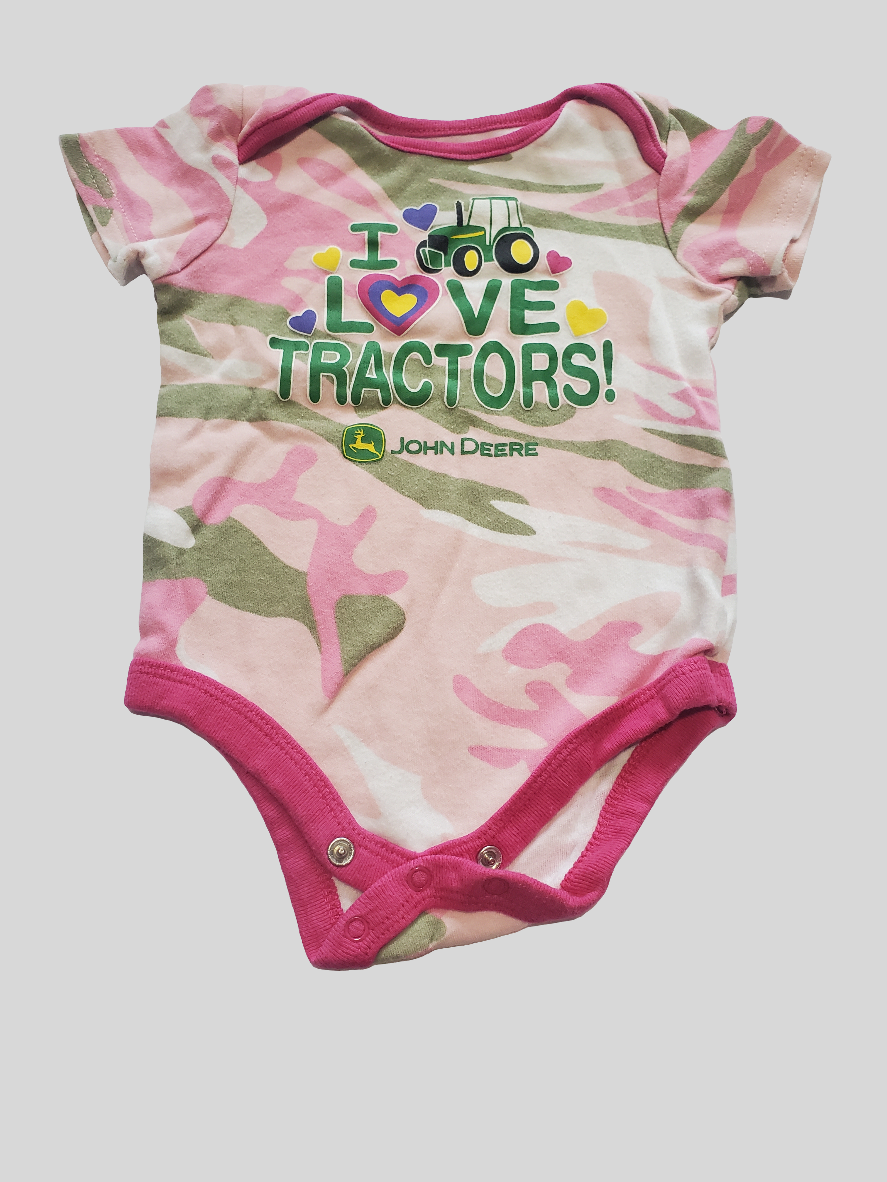 John Deere Camo Girls Onesie