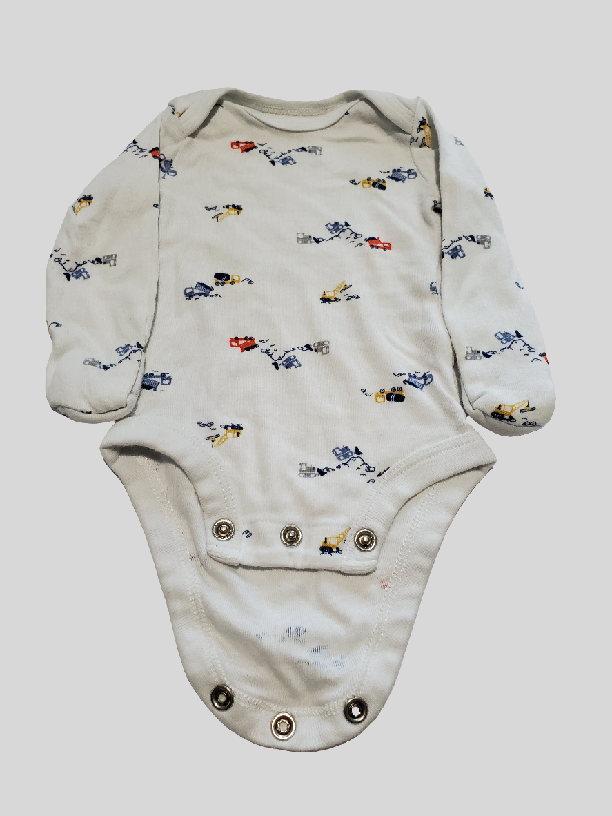 Carter's Newborn Construction Vehicle Onesie