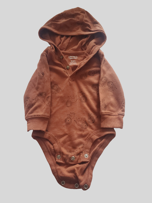 Carter's Long Sleeve Hooded Onesie