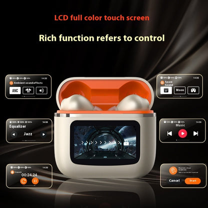 Touch Screen Wireless Noise Reduction In-ear Sports Game Bluetooth Headset